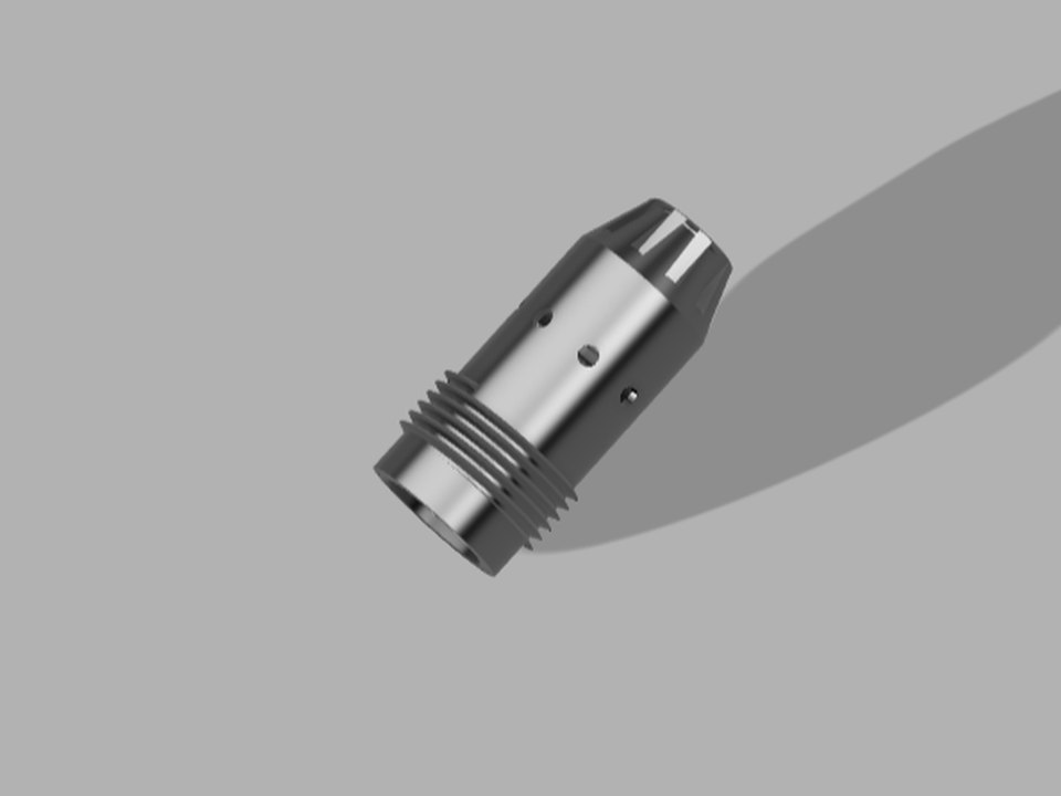 Buse double Venturi pour aérogommage — pièce imprimée en 3D en polyamide