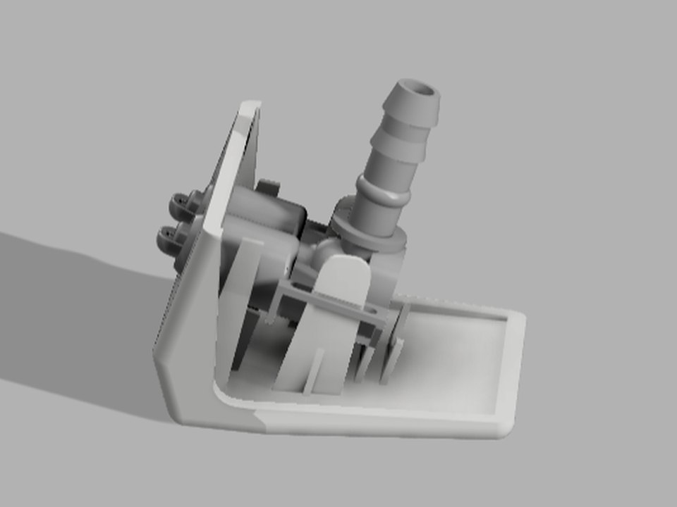 Gicleur lave-phares Peugeot 405 reproduit — pièce en résine