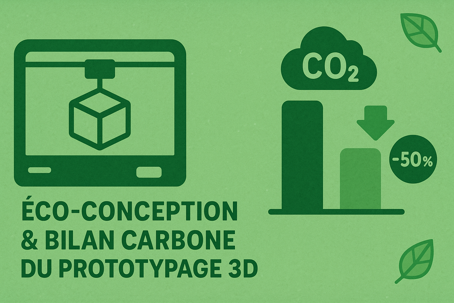 Réduire les émissions CO₂ d’un prototype imprimé en 3D