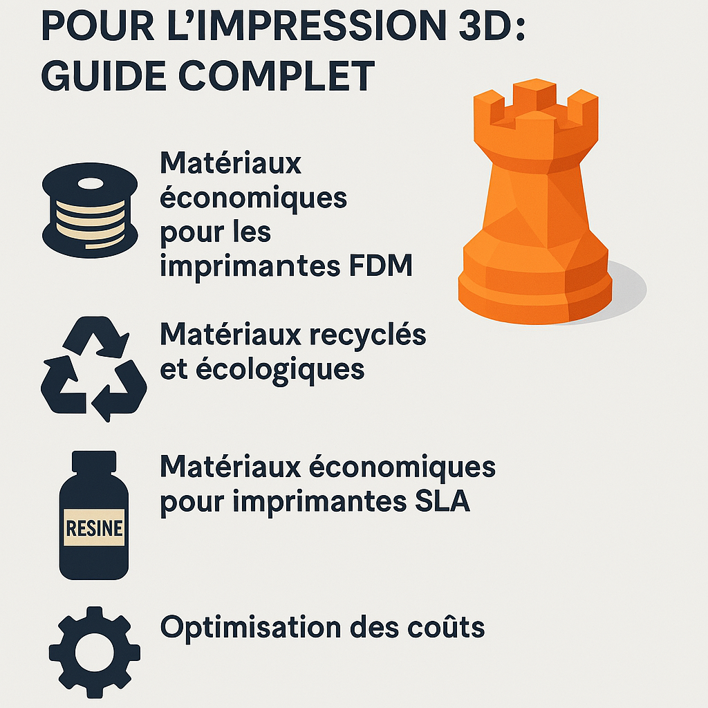 Matériaux économiques pour impression 3D