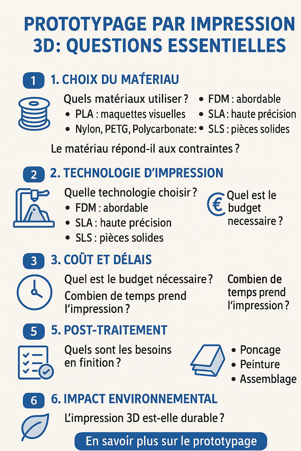 Prototypage par impression 3D