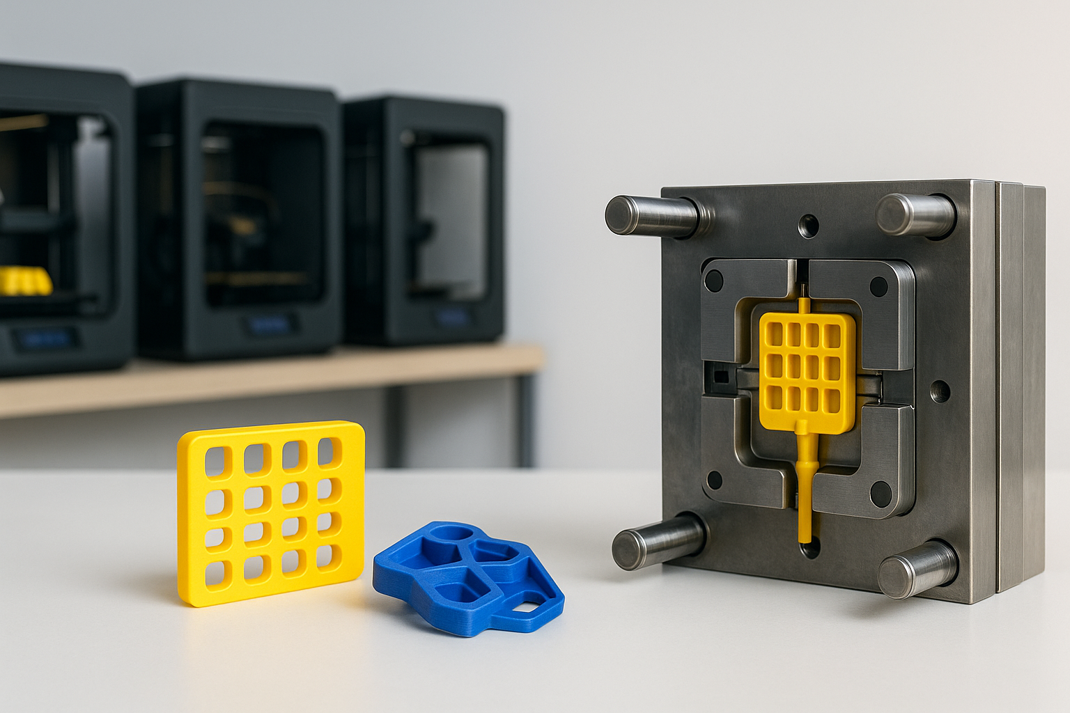 Comparatif impression 3D vs injection plastique
