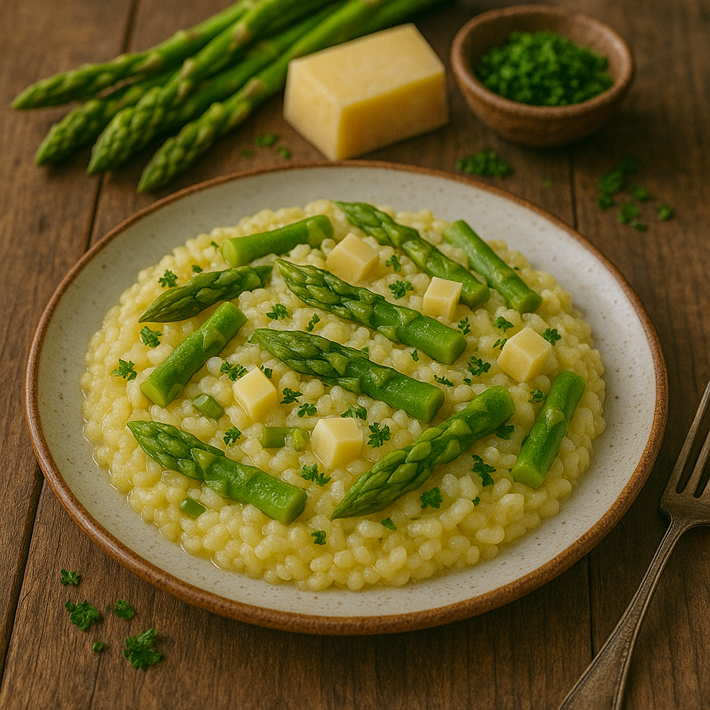 Risotto aux asperges vertes et comté